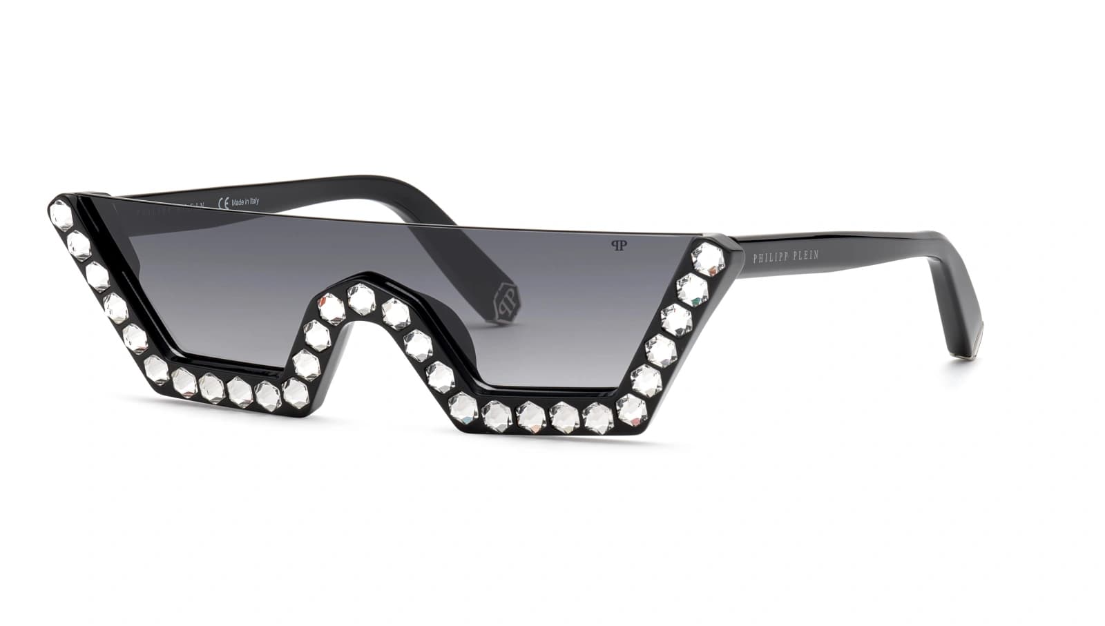 Philipp Plein SPP031S 0700 Sunglasses Black 99mm Women
