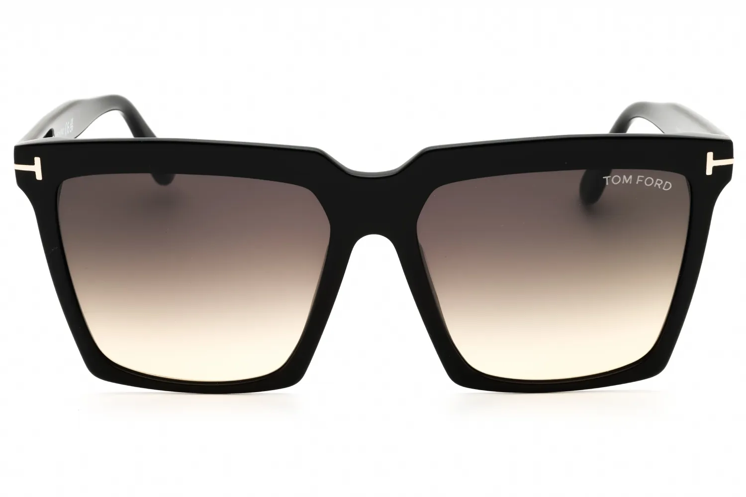 Tom Ford FT0764 01B Sunglasses Shiny Black 58mm Women 2