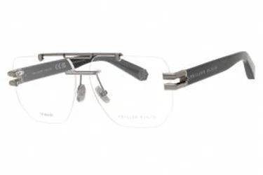 Philipp Plein VPP087M 0584 Eyeglasses Shiny Gunmetal 61mm