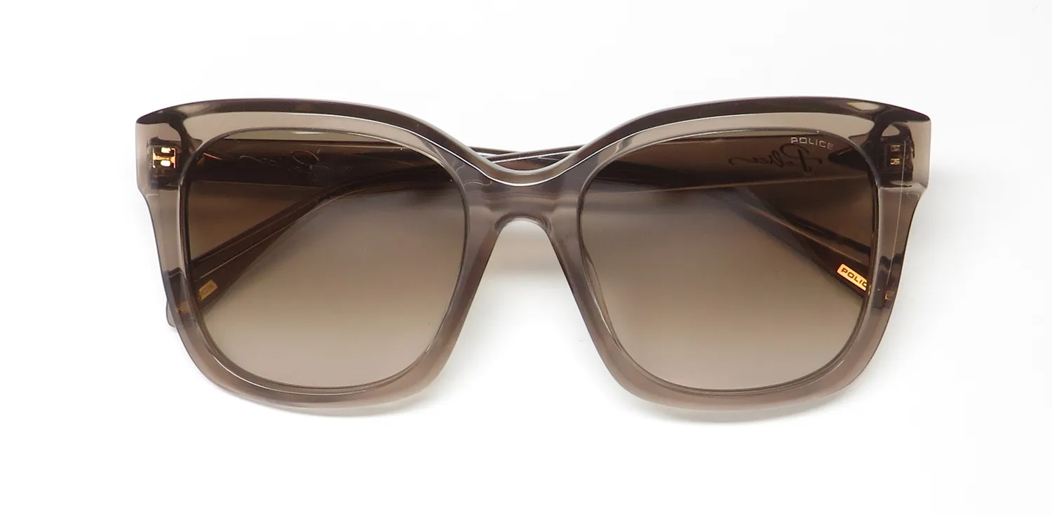 Police Spld30 0913 Sunglasses Transparent Brown 54mm 2