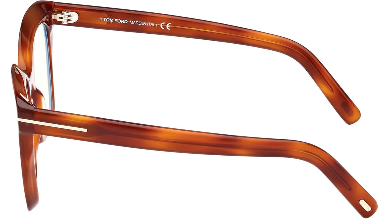 Tom Ford FT5880B 053 Eyeglasses Blonde Havana 51mm Women 3