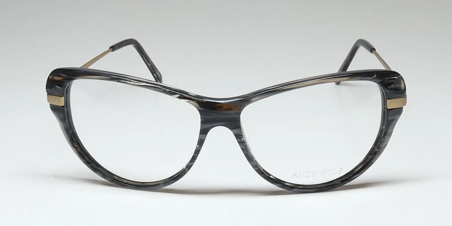Andy Wolf 5068 c Eyeglasses Striped Pearl Grey 56mm 3