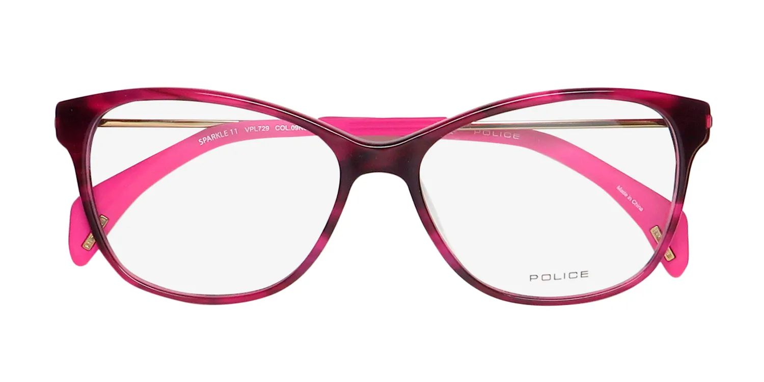 Police Vpl729 Sparkle 11 09n5 Eyeglasses Rose 53mm 2