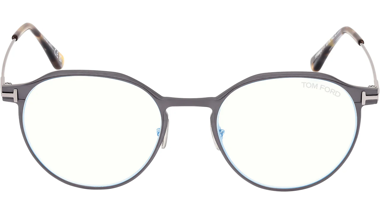 Tom Ford FT5866B 013 Eyeglasses Matte Dark Ruthenium 52mm Men 2