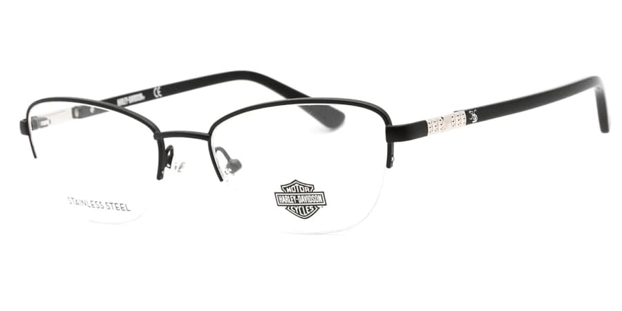Harley-Davidson HD0550 002 Eyeglasses Black 53mm Women