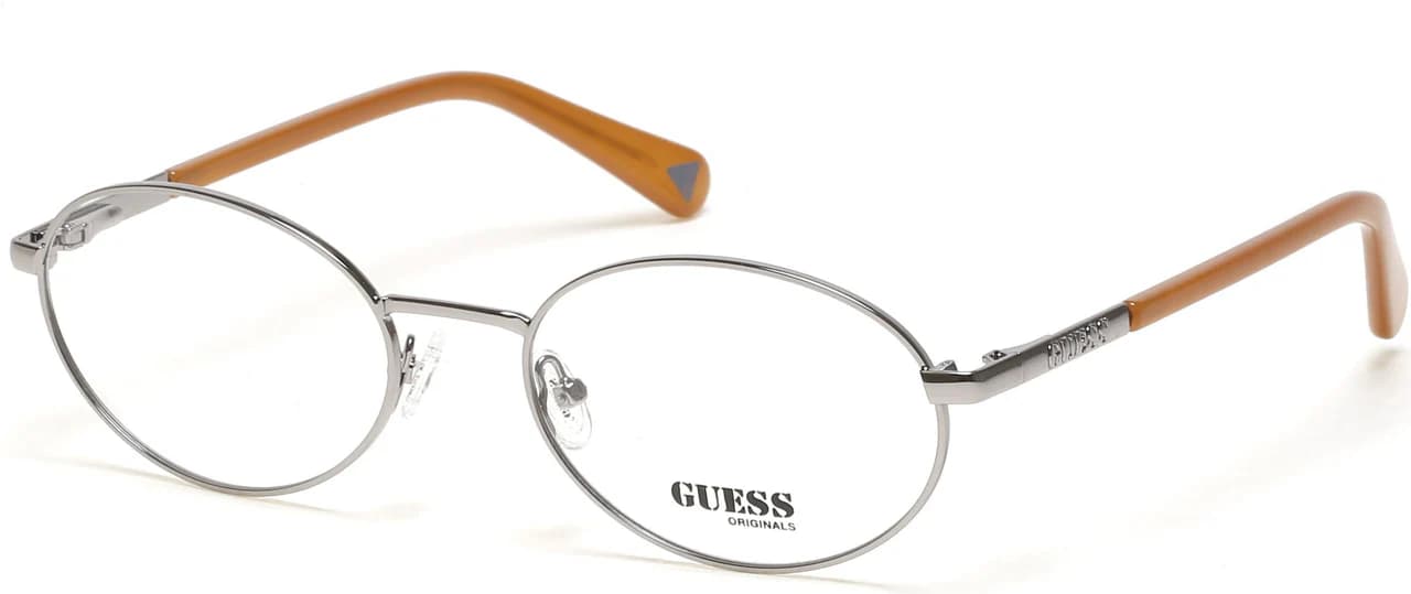 Guess GU8239 008 Eyeglasses Shiny Gunmetal 55mm Unisex