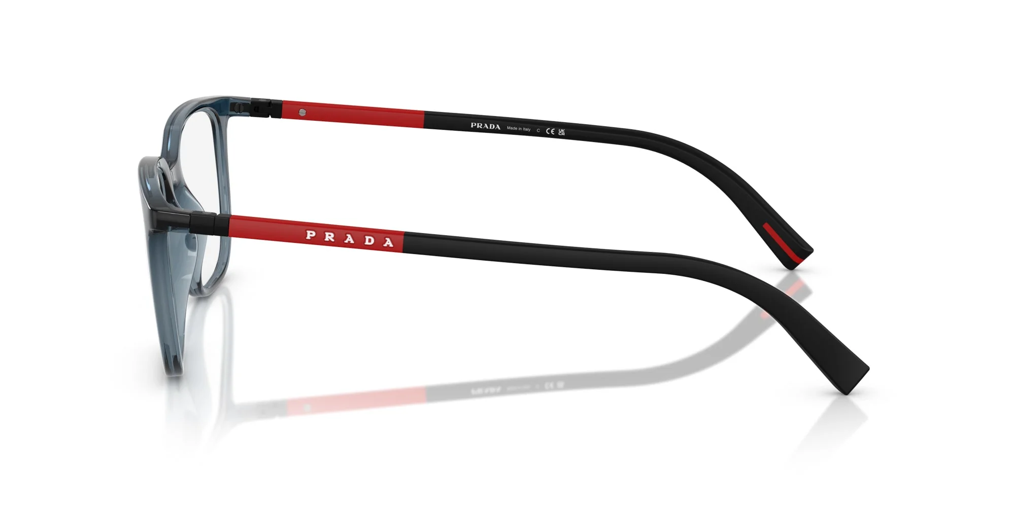 Prada Linea Rossa VPS04R CZH1O1 Eyeglasses Transparent Blue 48mm Unisex 3