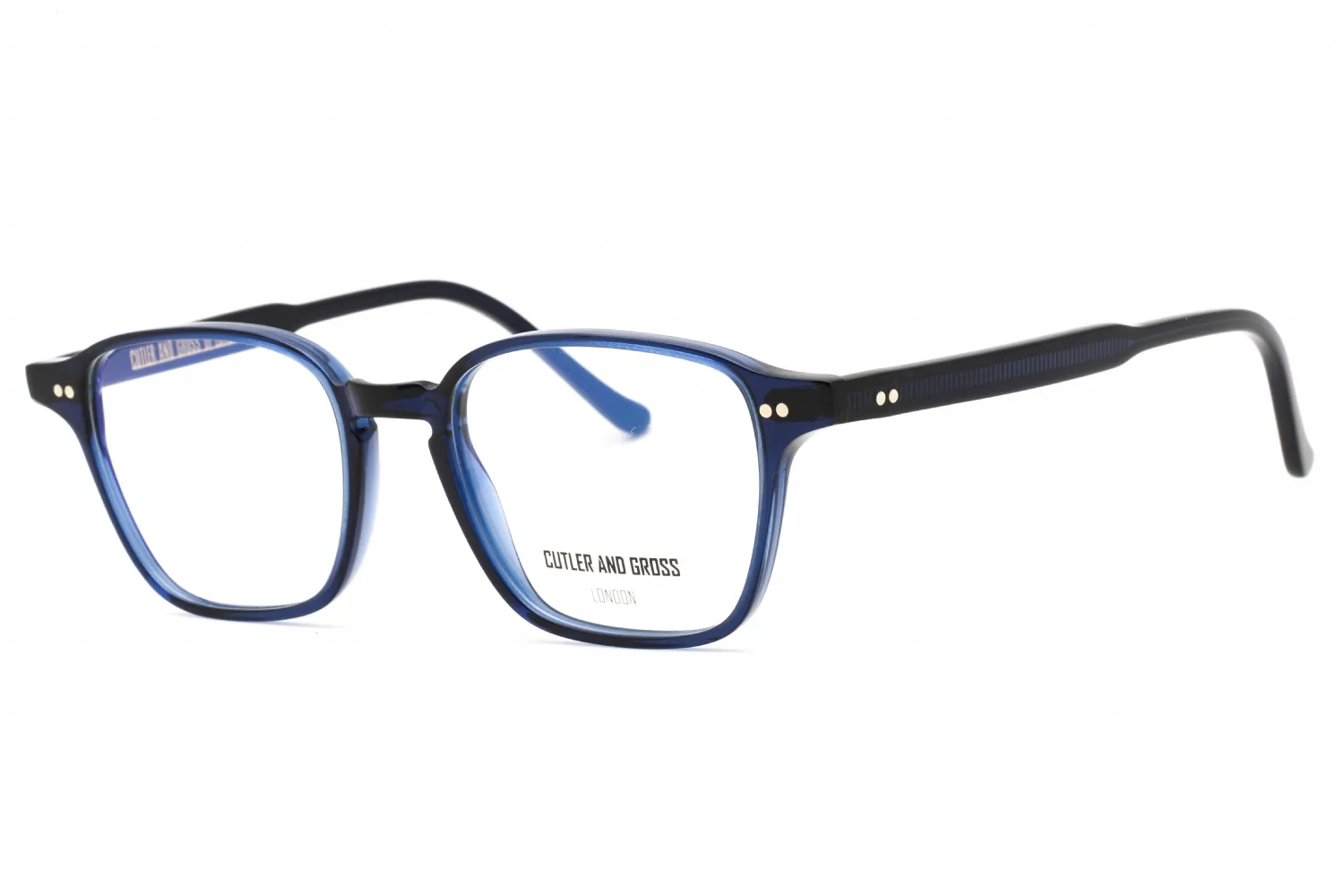 Cutler and Gross CGOP136051 004 Eyeglasses Classic Blue Navy 51mm Unisex