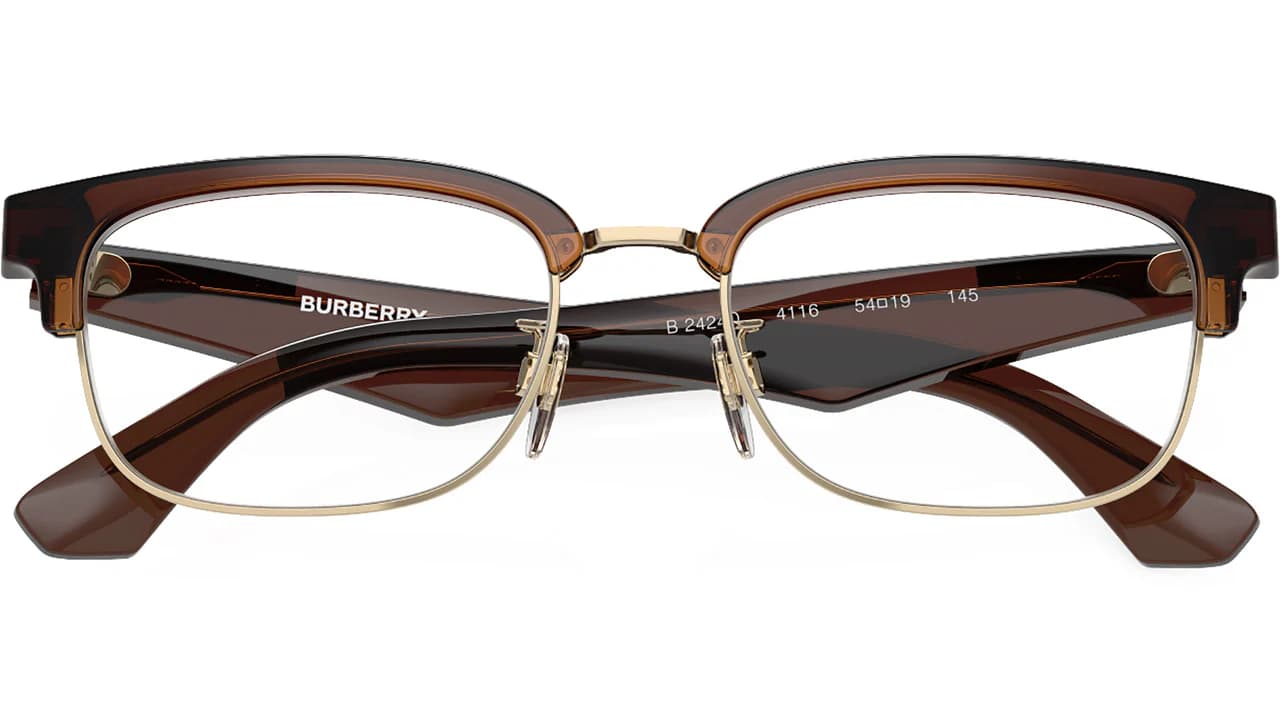 Burberry 0BE2424D 4116 Eyeglasses Brown 54mm Men 5