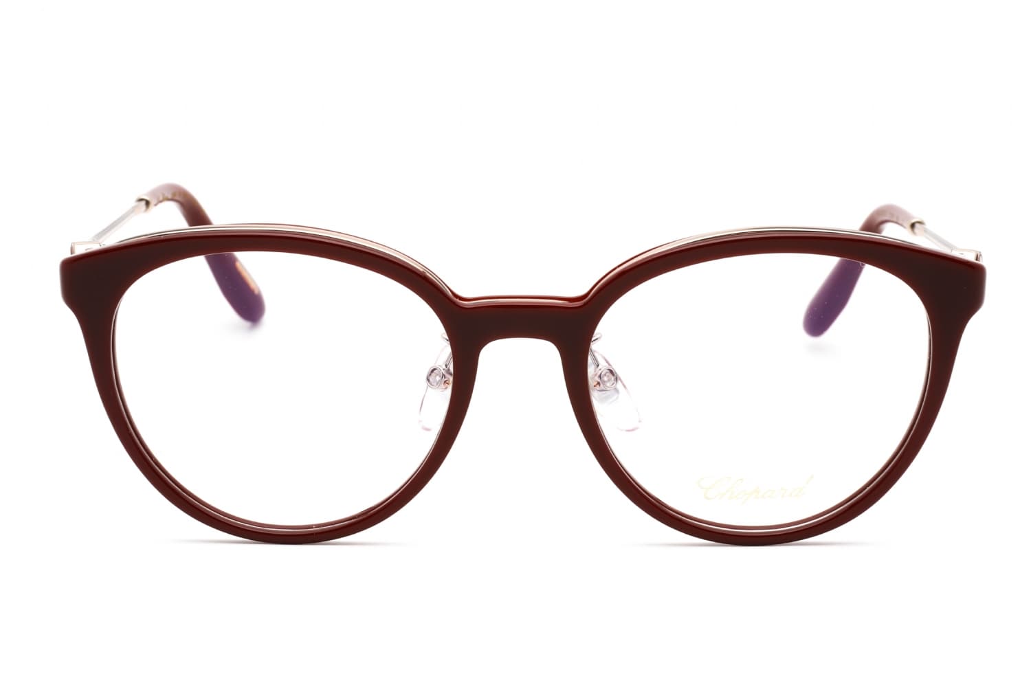 Chopard VCH331S 09FH Eyeglasses Shiny Bordeaux 53mm Women 2