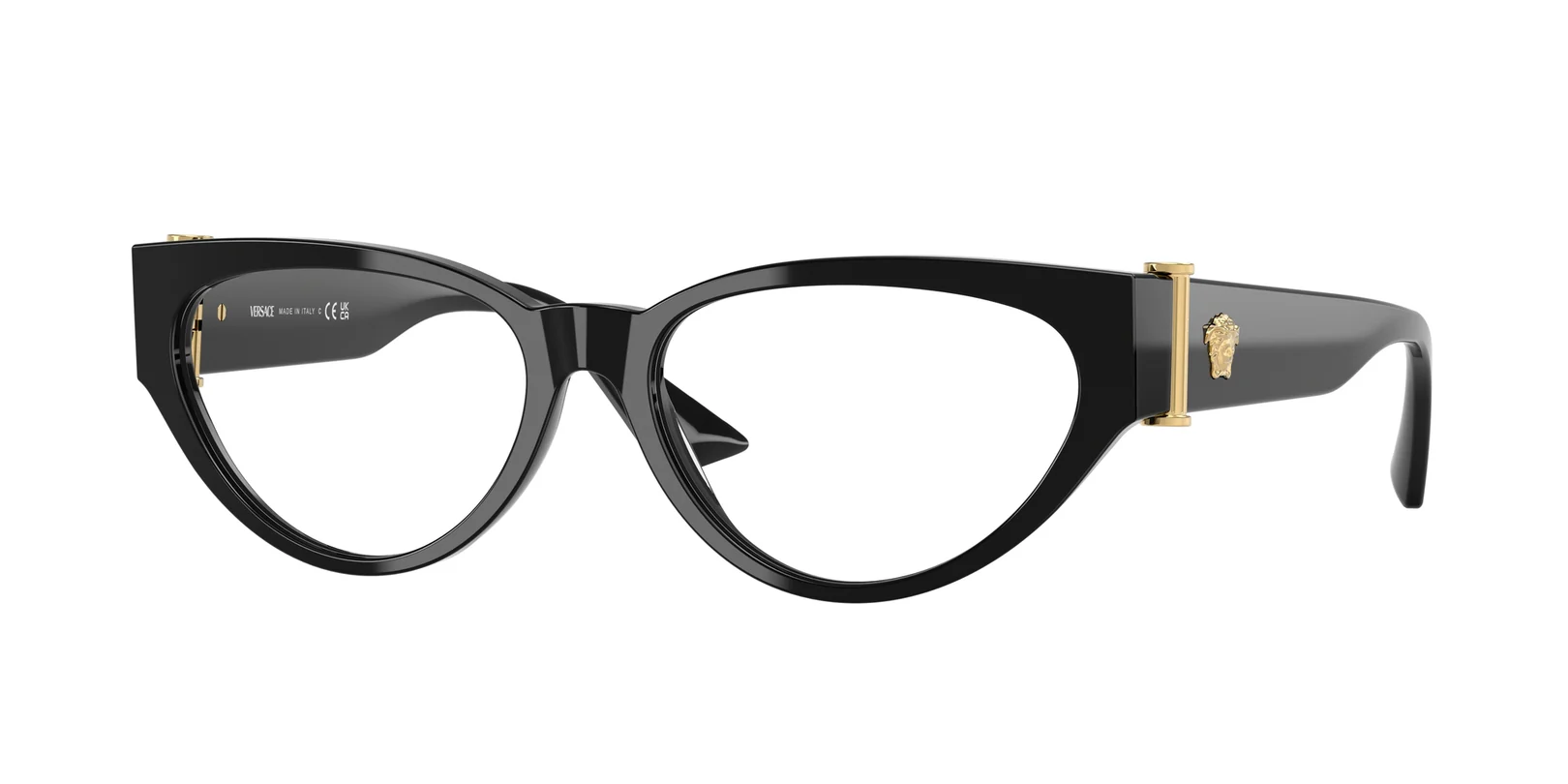 Versace 0VE3366F GB1 Eyeglasses Black 55mm Women