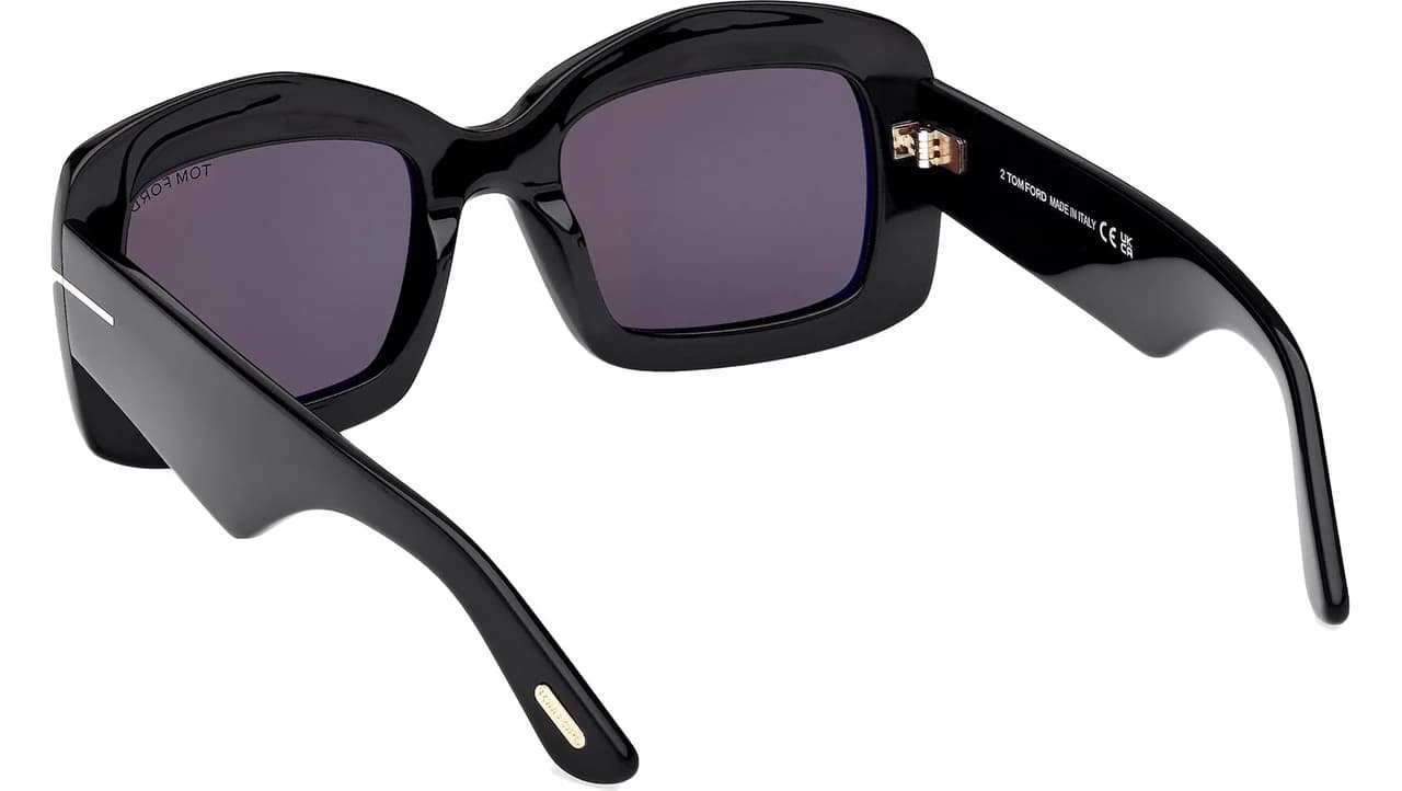 Tom Ford FT1218 01A Sunglasses Shiny Black 53mm Women 3
