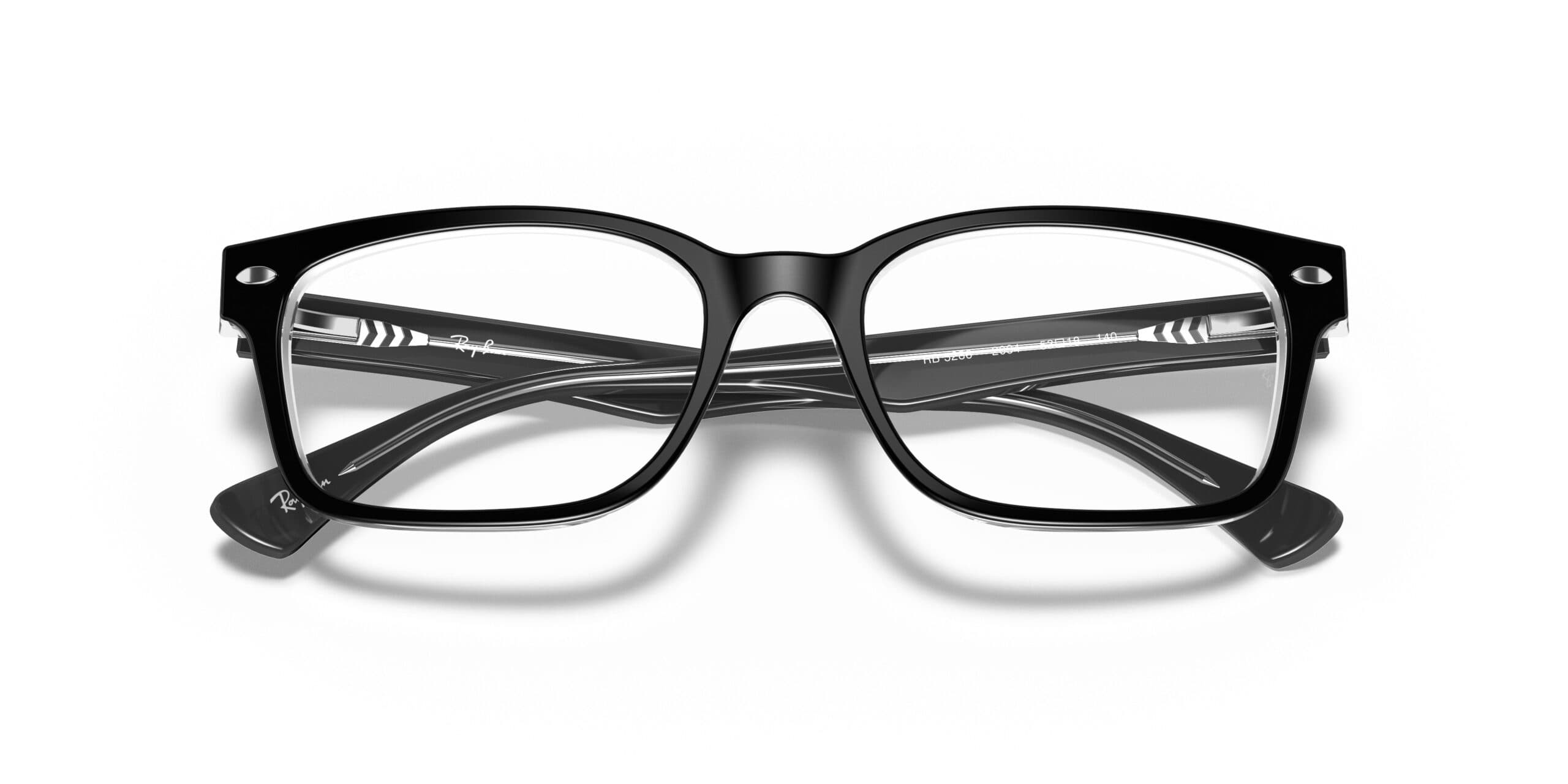 Ray-Ban RB5286 2034 Eyeglasses Black 51mm Unisex 6