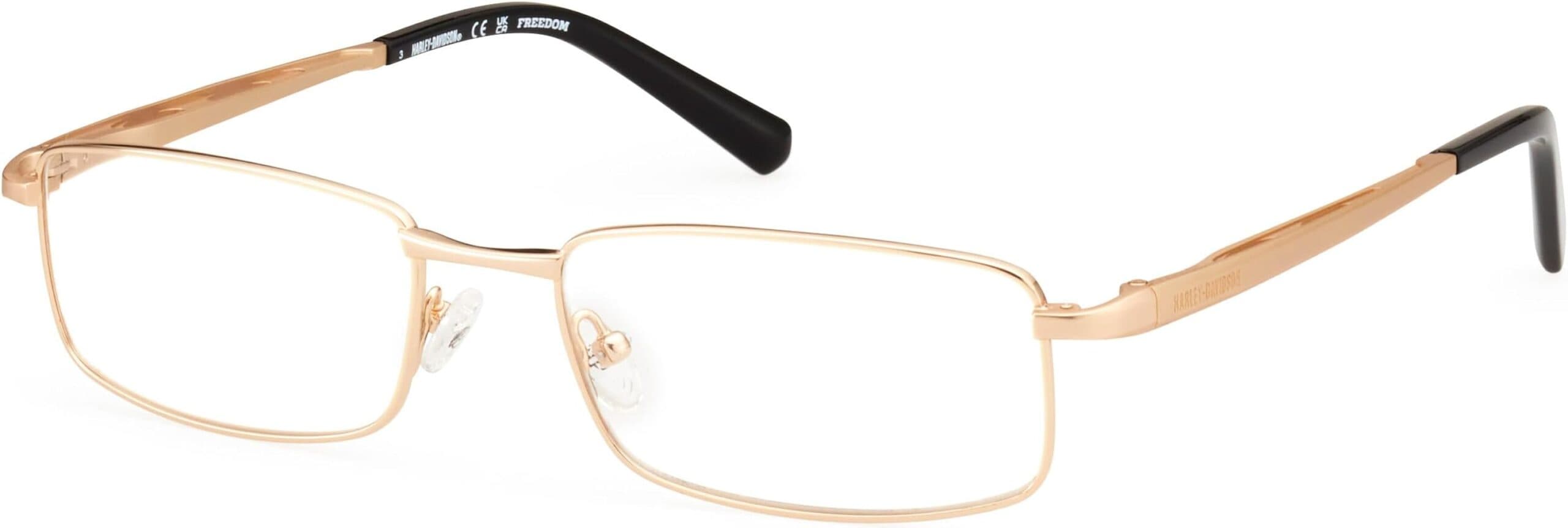 Harley Davidson HD9027 032 Eyeglasses Pale Gold 55mm Men