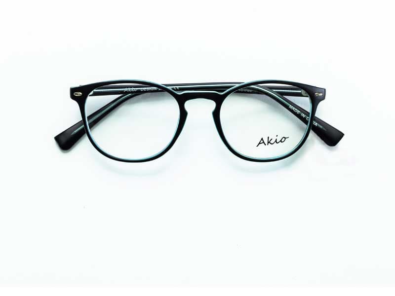 Akio A102 C3 Eyeglasses Black 48mm Unisex