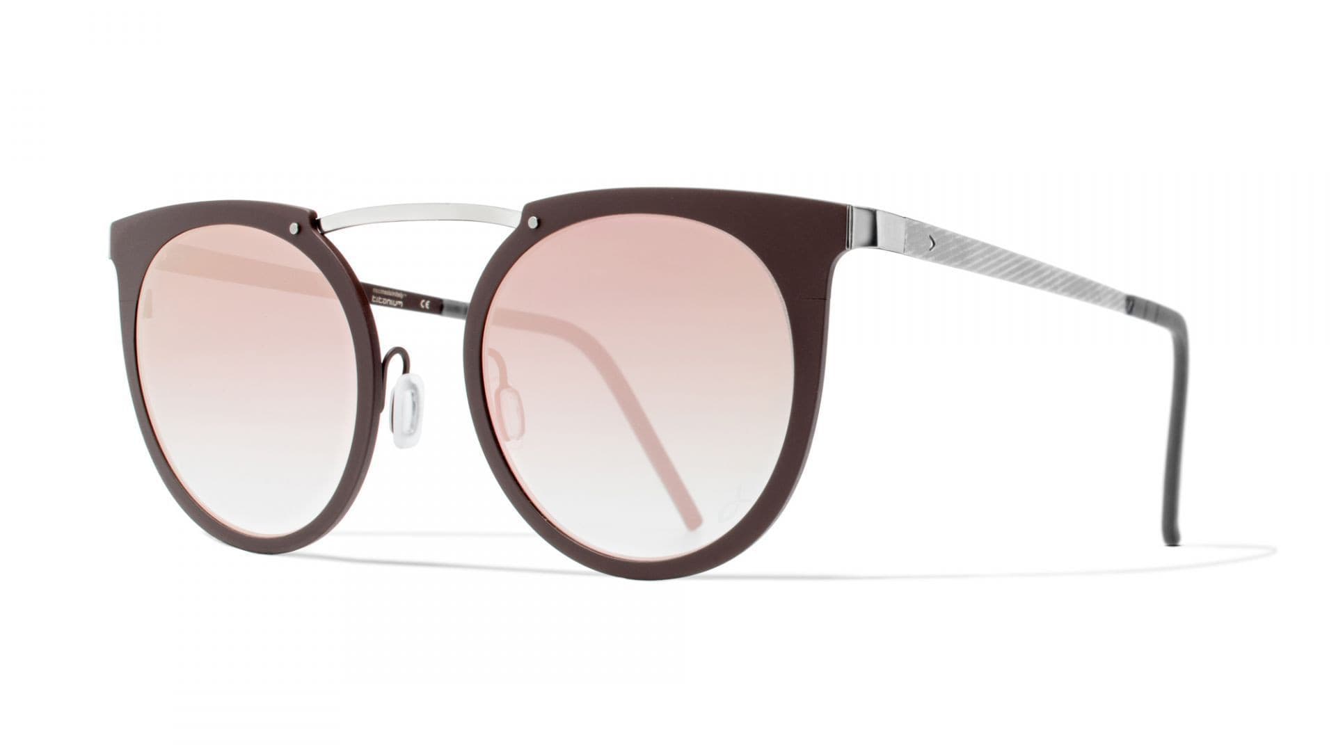 Blackfin BF828 Silverdale Col. 886 Sunglasses Dark Brown Silver 50mm Women