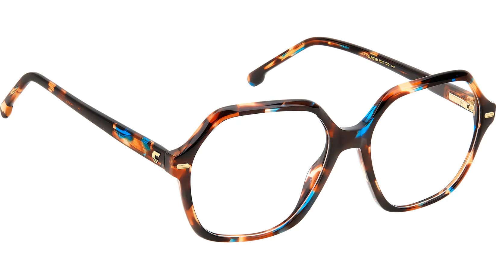 Carrera 3032 0X8Q Eyeglasses Brown Blue Havana 54mm Women 3