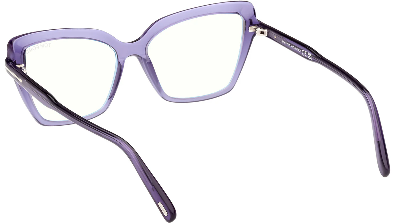 Tom Ford FT5948B 081 Eyeglasses Shiny Violet 55mm Women 3