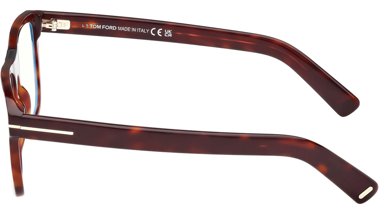 Tom Ford FT5902B 054 Eyeglasses Red Havana 54mm Men 4