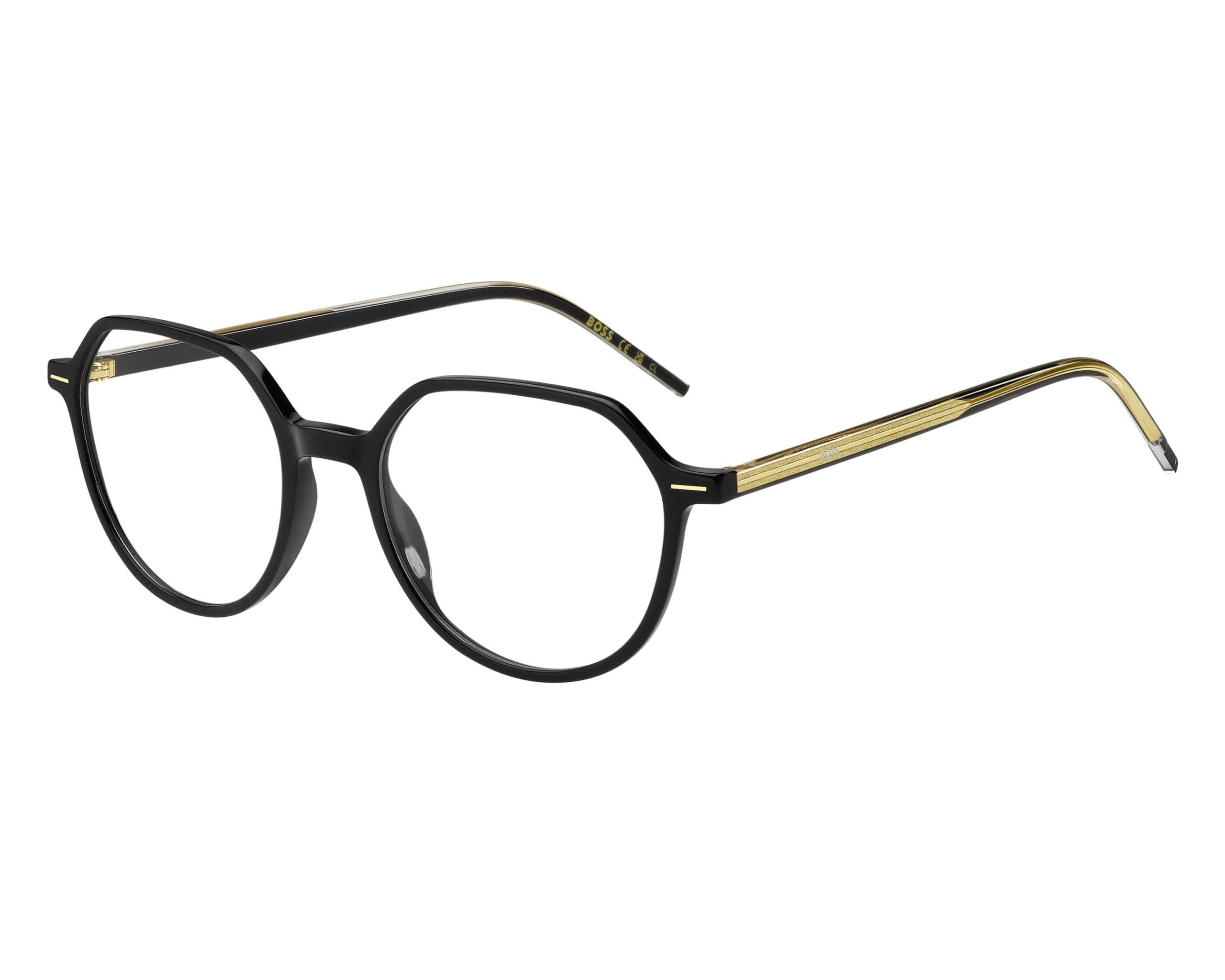 HUGO BOSS 1588 07C5 00 Eyeglasses Black Crystal 51mm Women