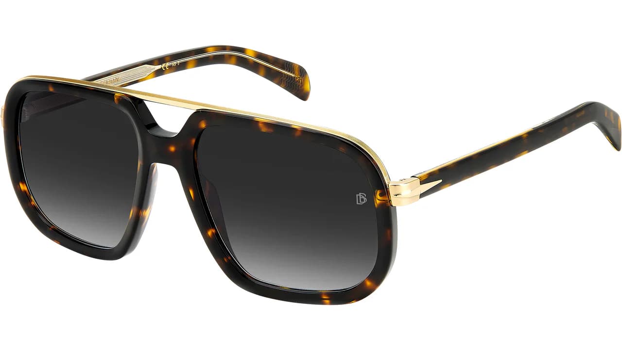 David Beckham DB 7101/S 02IK Sunglasses Havana Gold 57mm Men