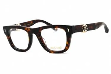 Roberto Cavalli VRC052 01AY Eyeglasses Shiny Dark Havana 49mm