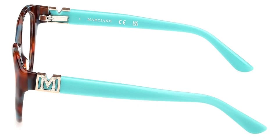 Marciano GM50004 089 Eyeglasses Turquoise 52mm Women 3