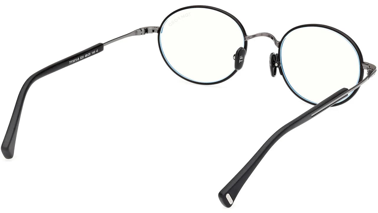 Tom Ford FT5973B 020 Eyeglasses Grey 49mm Men 5