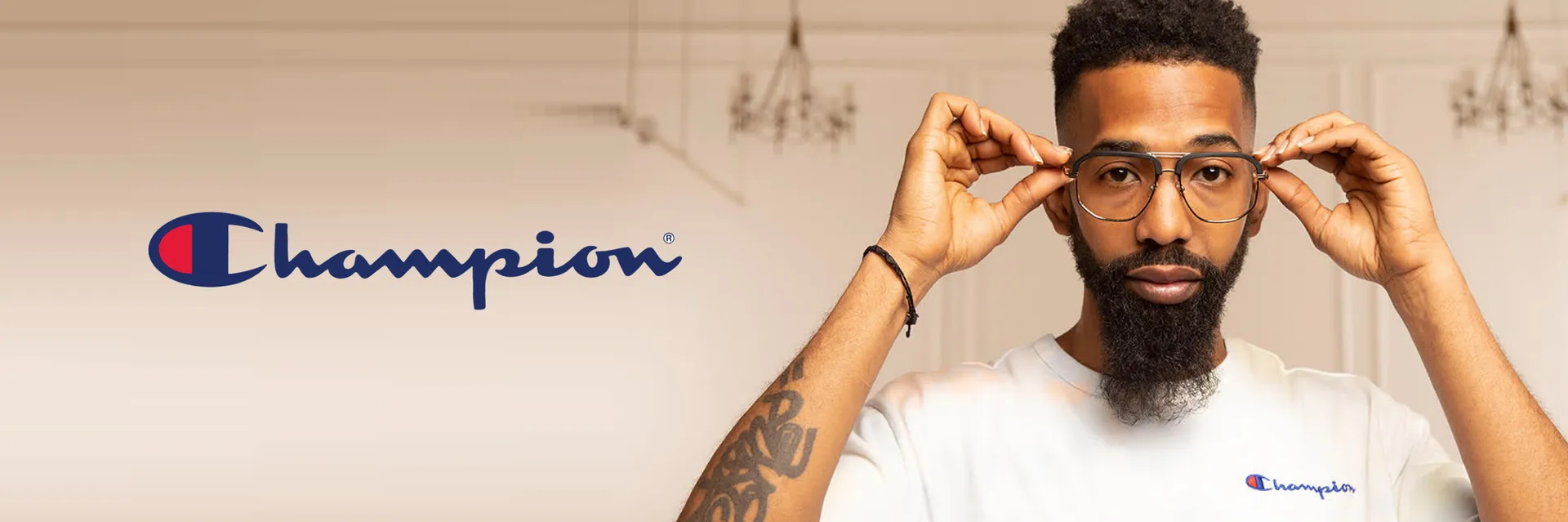 Champion eyeglasses campaign photo