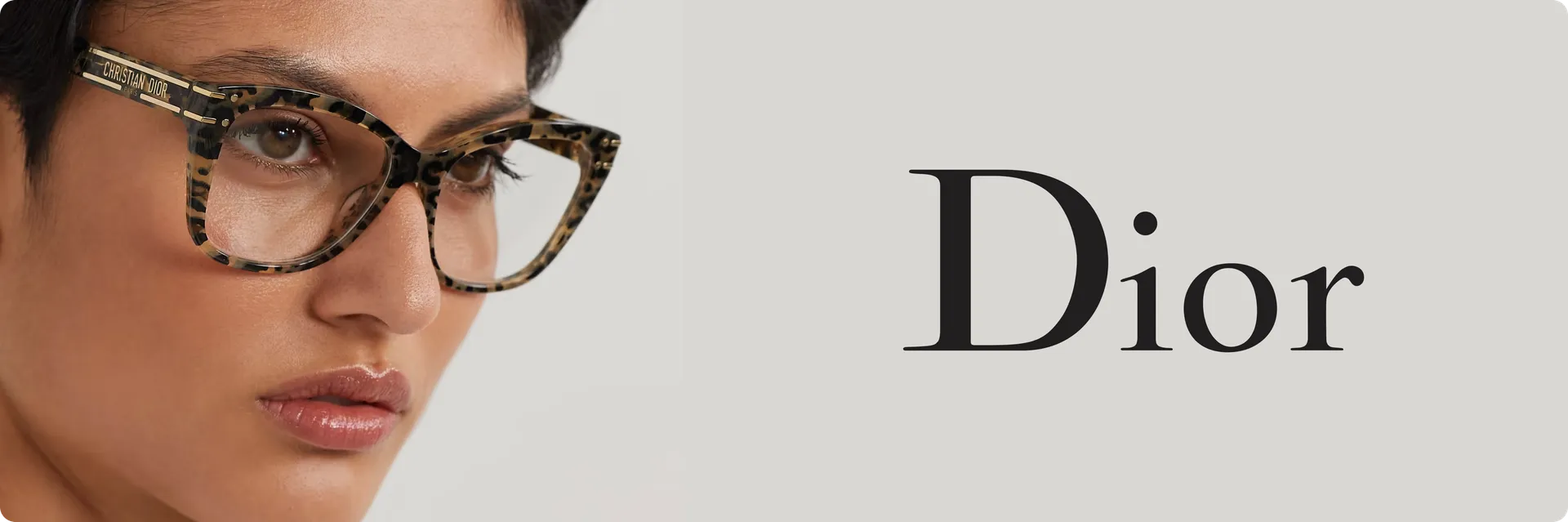 Dior eyeglasses campaign photo