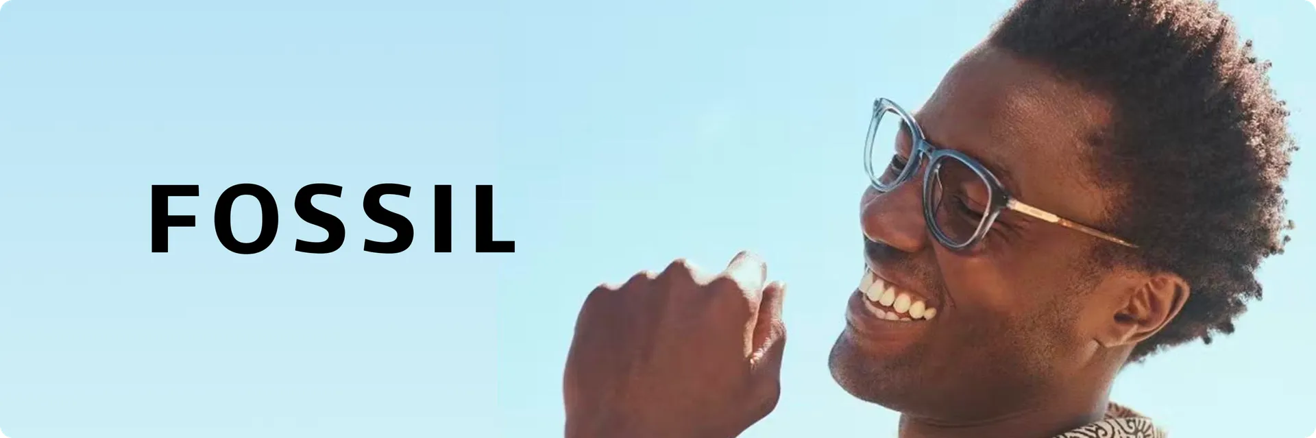 Fossil eyeglasses campaign photo
