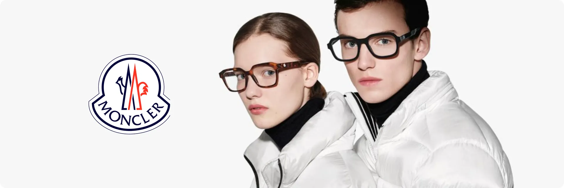 Moncler eyeglasses campaign photo