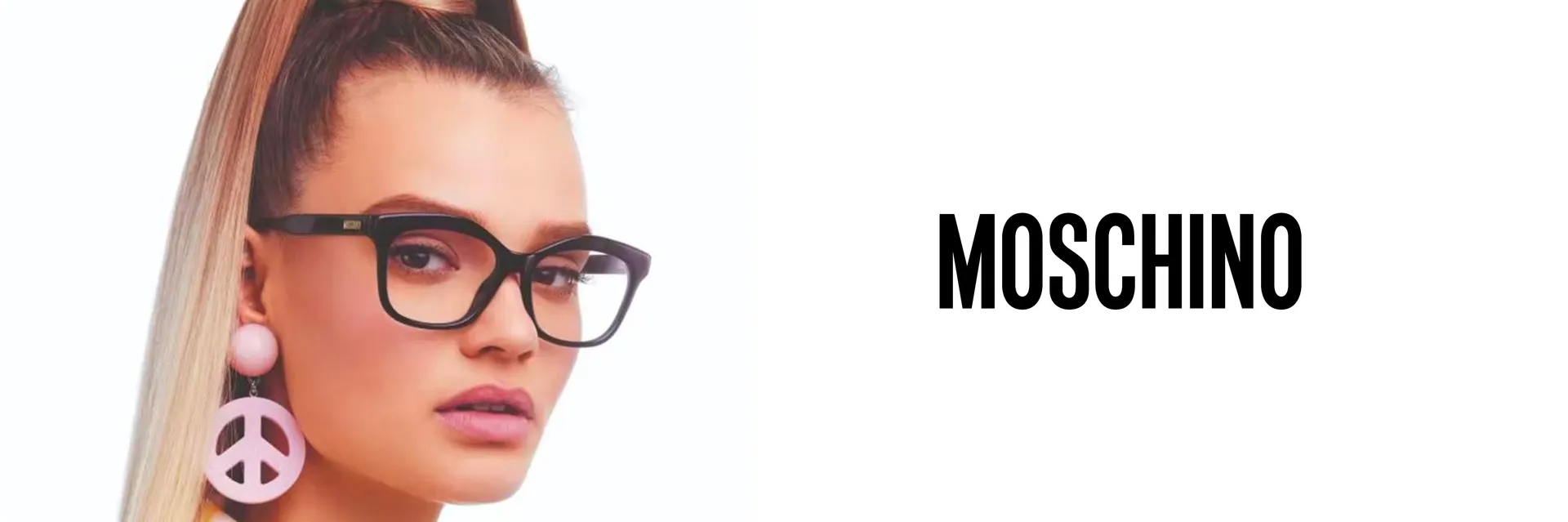 Moschino eyeglasses campaign photo