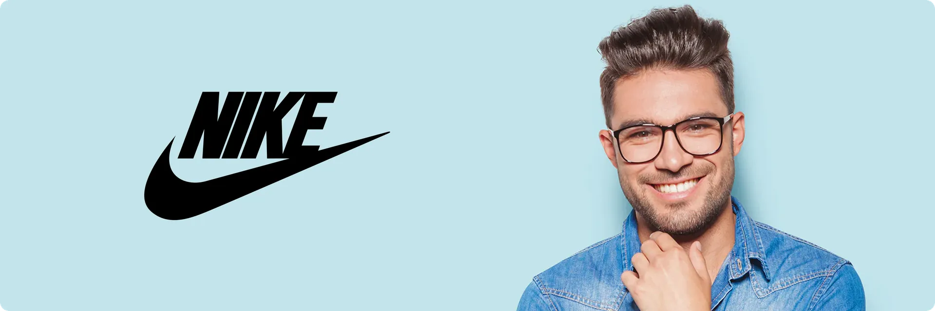 Nike eyeglasses campaign photo