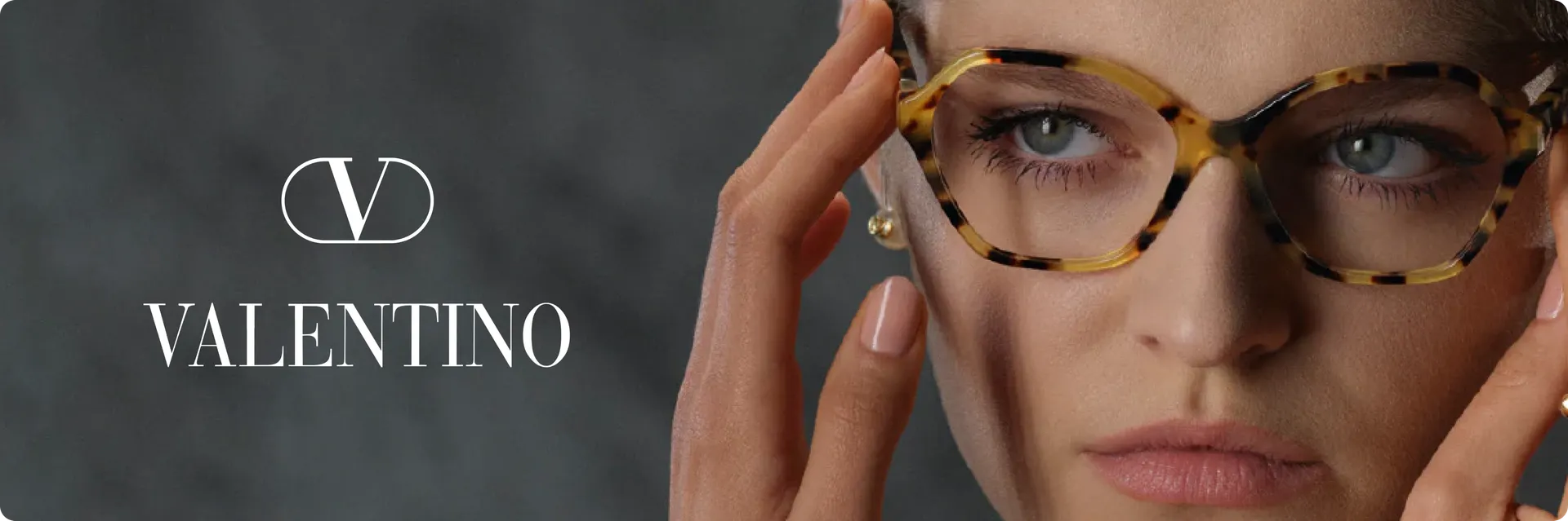 Valentino eyeglasses campaign photo