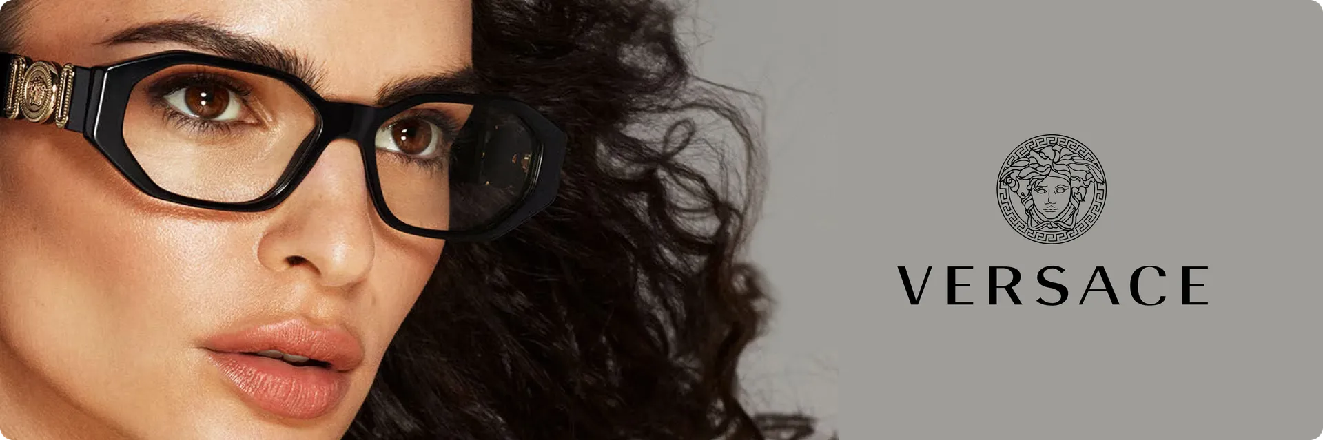 Versace eyeglasses campaign photo