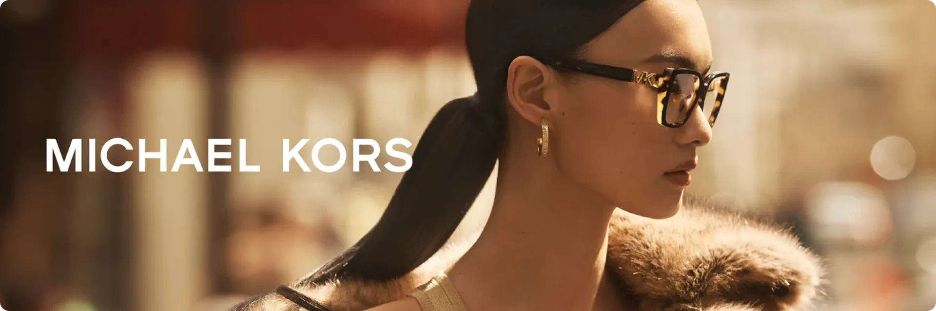 Michael Kors eyeglasses campaign banner