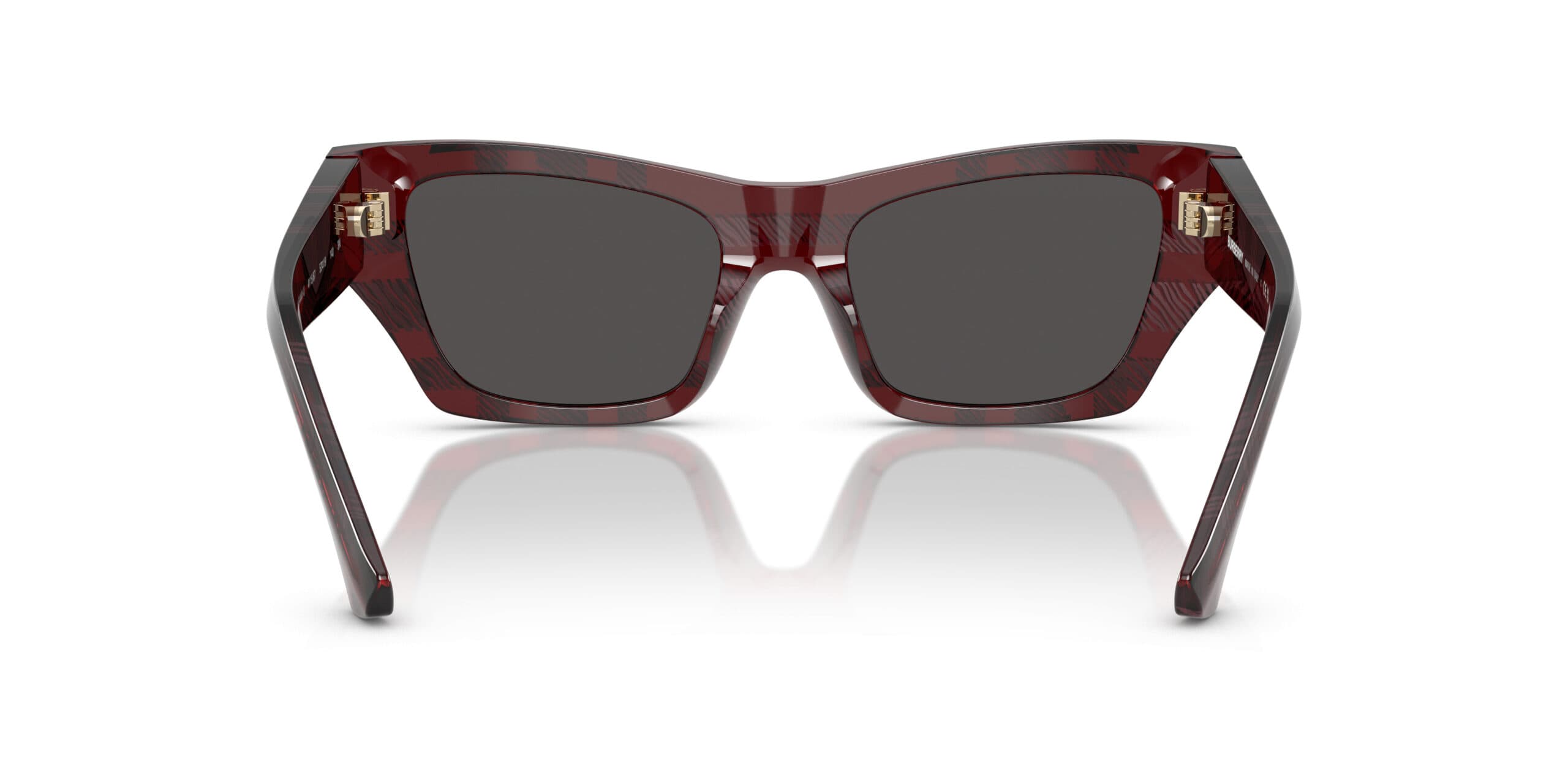 Burberry BE4441U 411587 Sunglasses Check Red 4