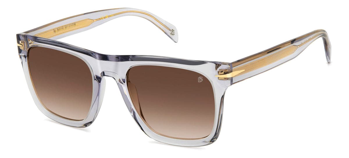 David Beckham DB7000/S FLAT 063M HA Sunglasses Transparent Grey 54mm