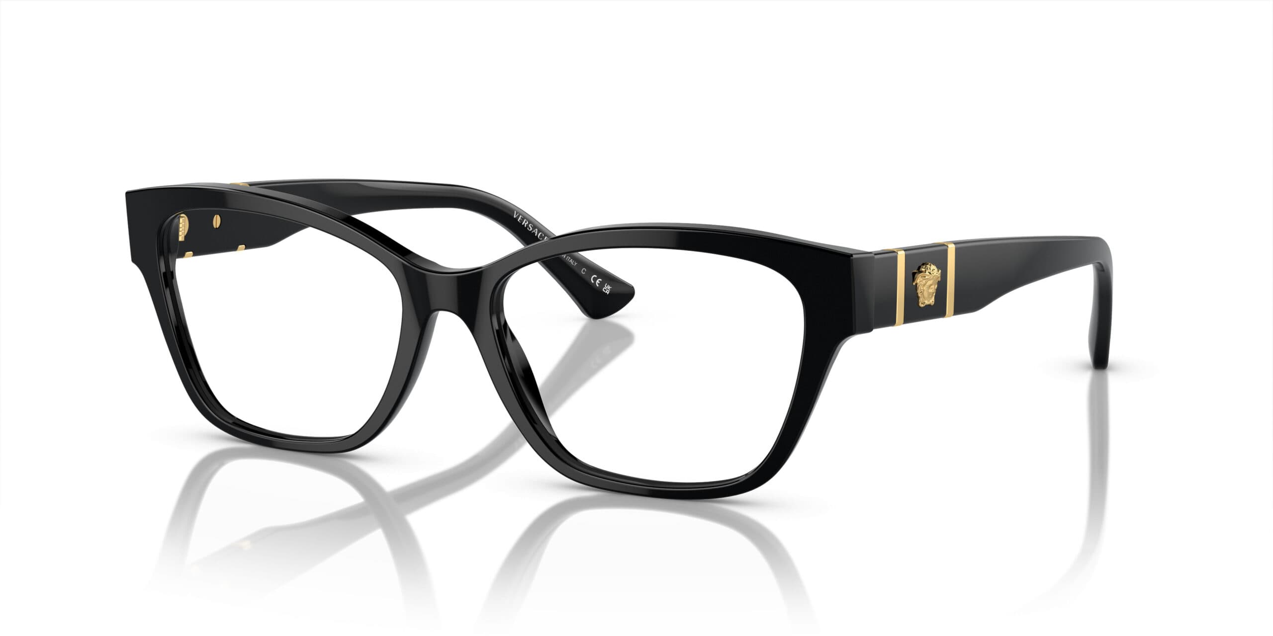 Versace 0VE3344F GB1 Eyeglasses Black 54mm Women