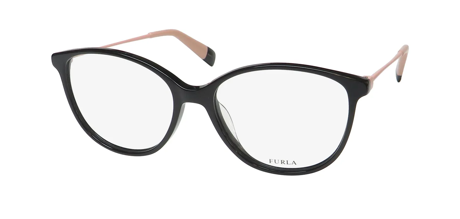 Furla Vfu201 700y Eyeglasses Black 52mm