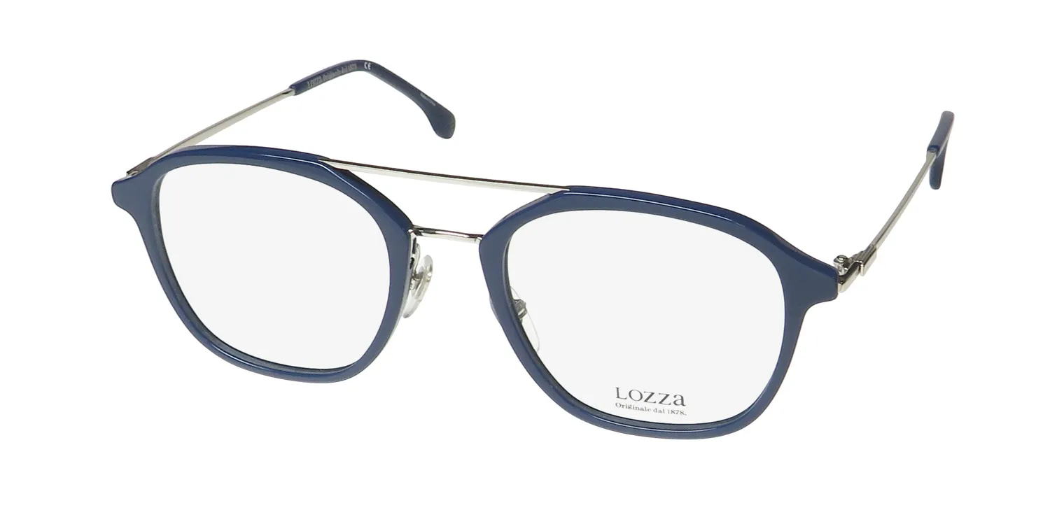Lozza Vl4182 04g5 Eyeglasses Blue 50mm