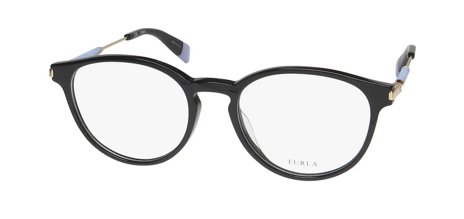 Furla Vfu297 0700 Eyeglasses Black 50mm