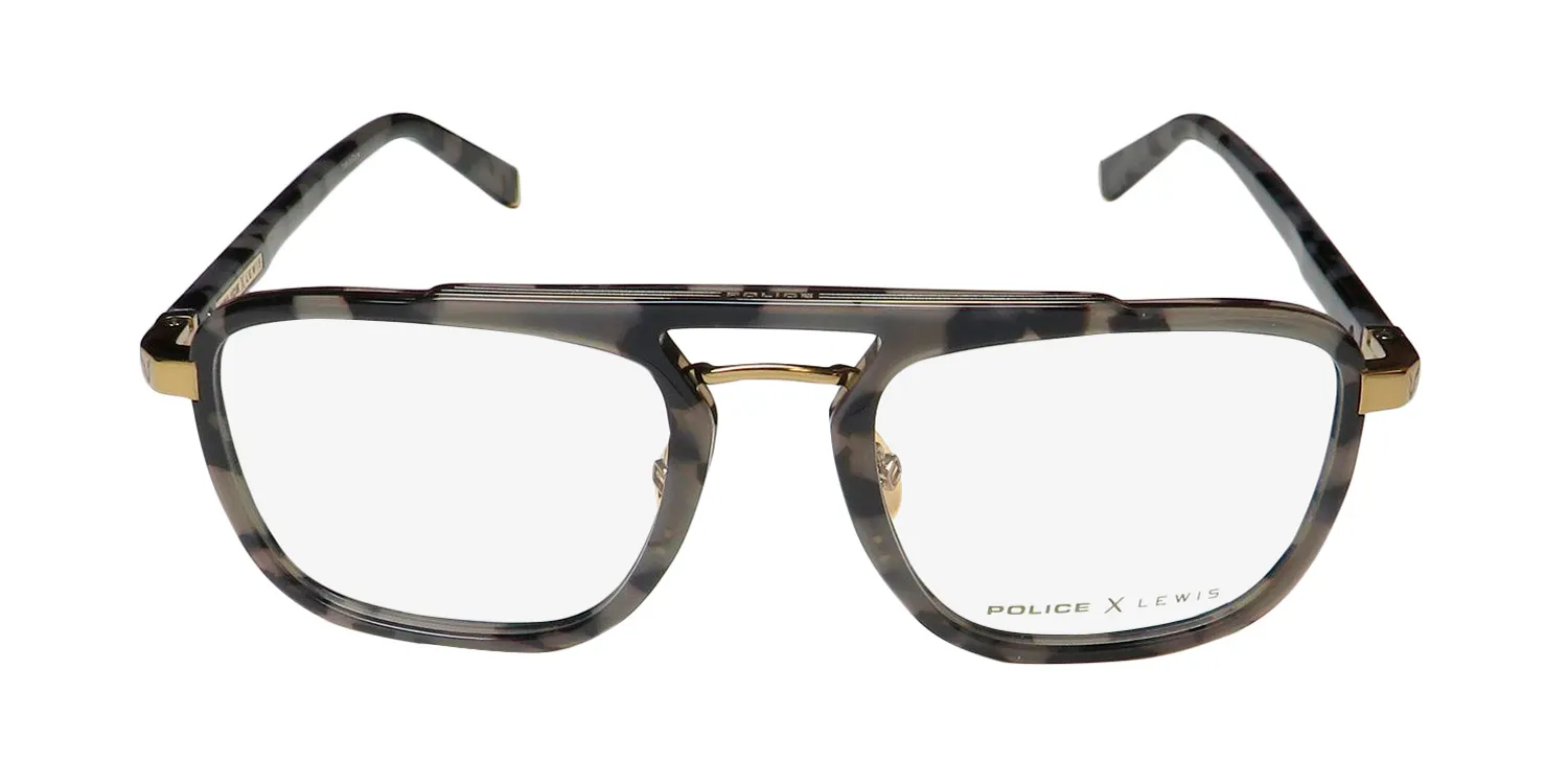 Police Lewis Hamilton 14 Vplb30 08ff Eyeglasses Gray Tortoise 51mm 3