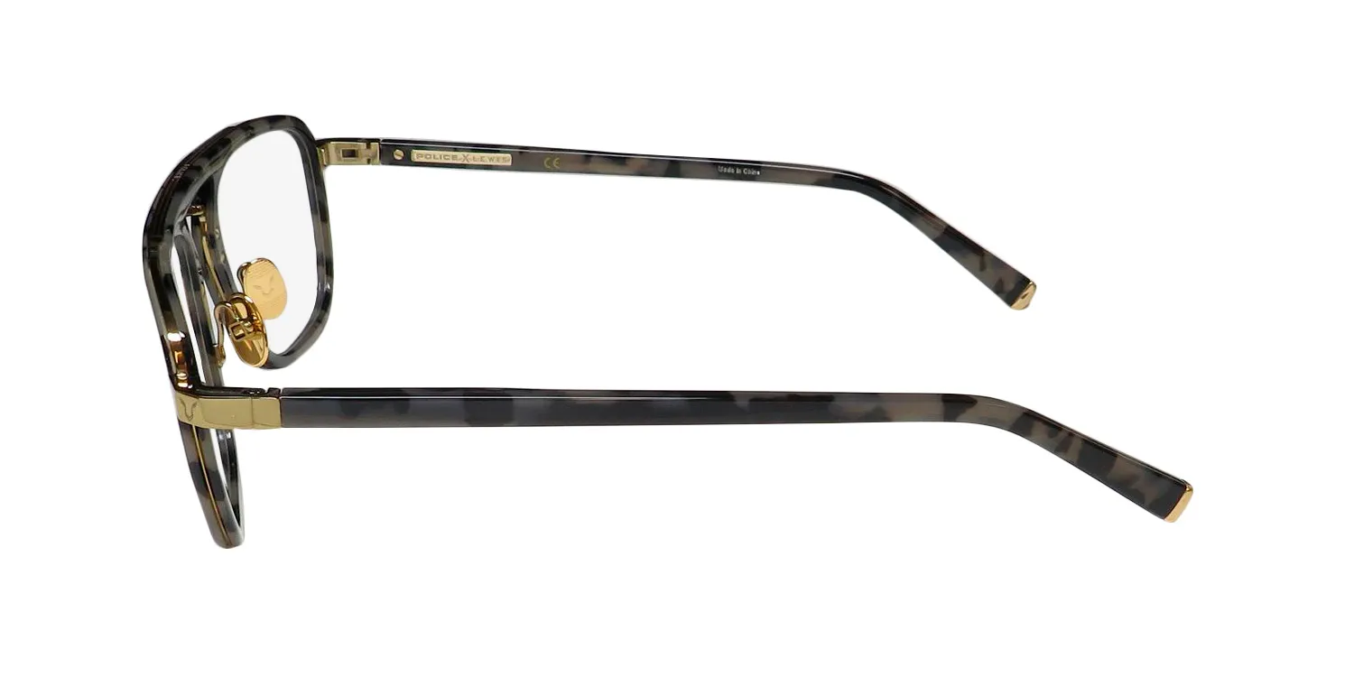 Police Lewis Hamilton 14 Vplb30 08ff Eyeglasses Gray Tortoise 51mm 4