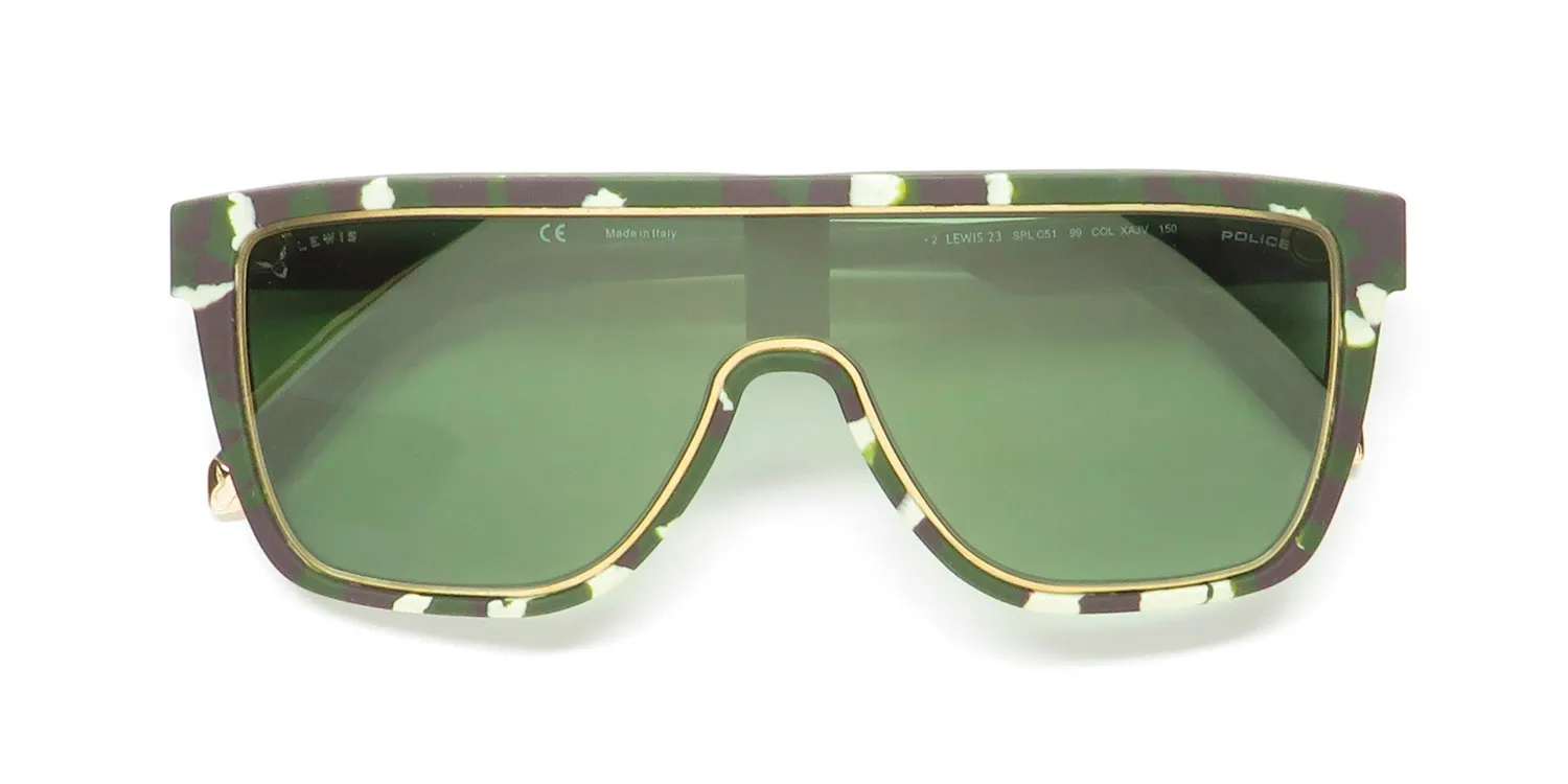 Police Lewis Hamilton 23 Splc51 xajv Sunglasses Green 99mm 2