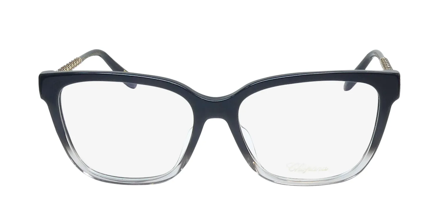 Chopard VCH333S 0fus Eyeglasses Black Havana 55mm 3