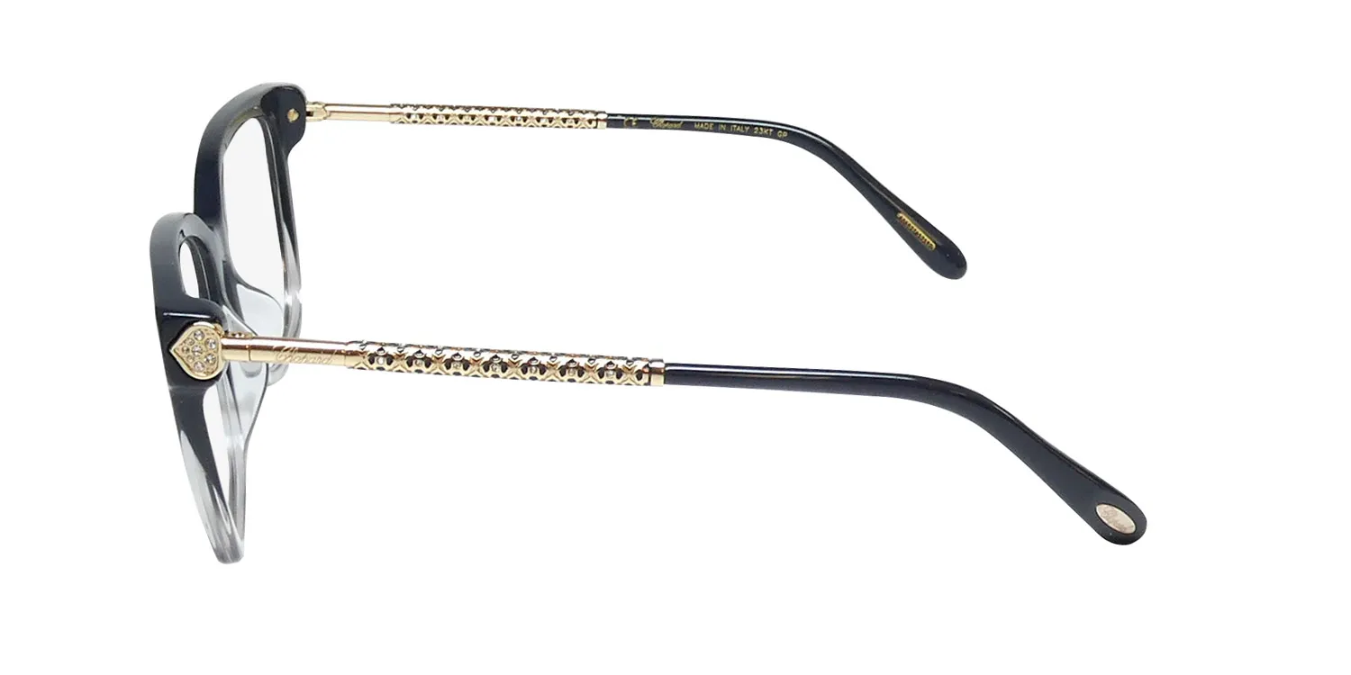 Chopard VCH333S 0fus Eyeglasses Black Havana 55mm 4