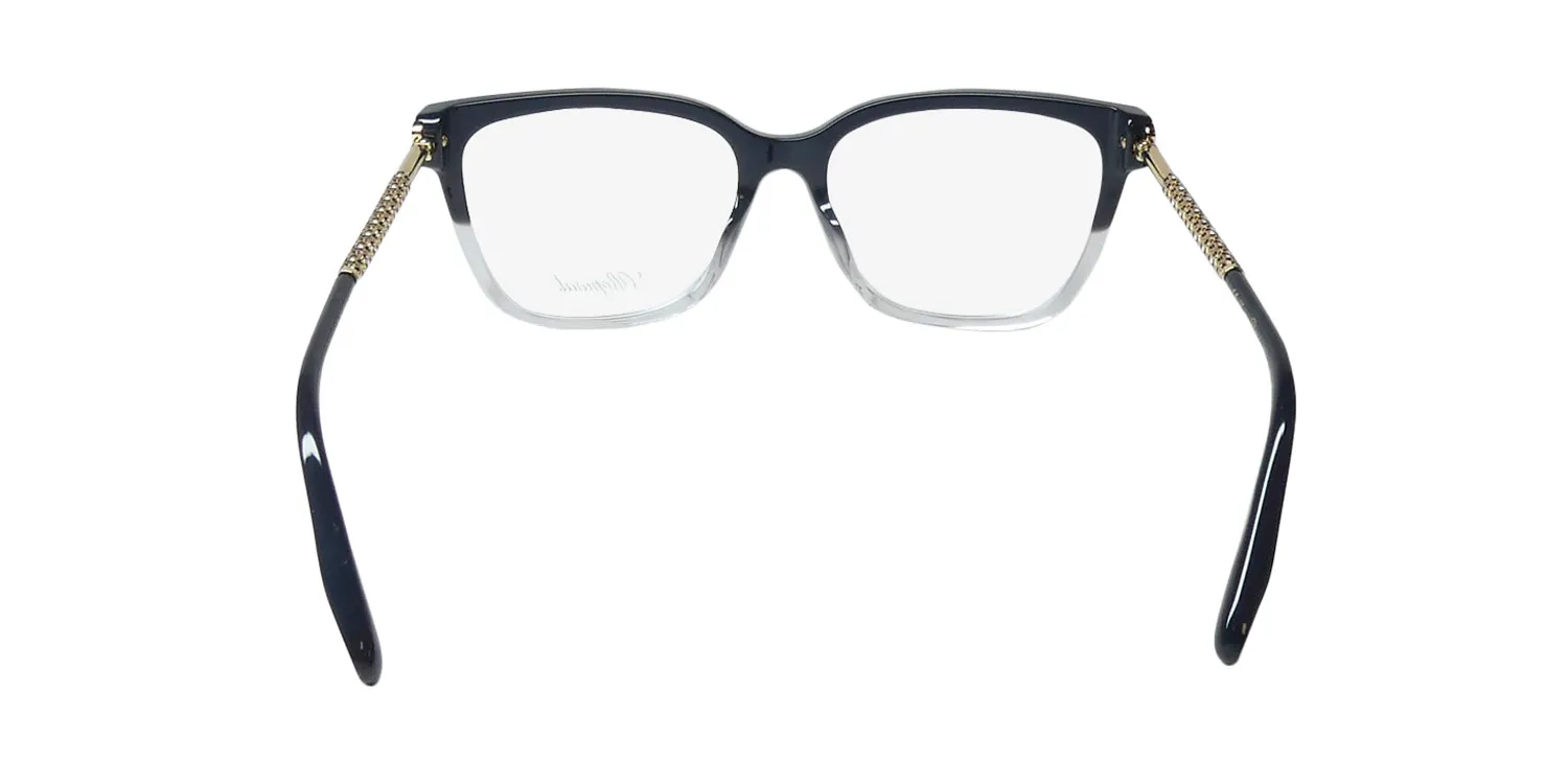 Chopard VCH333S 0fus Eyeglasses Black Havana 55mm 5