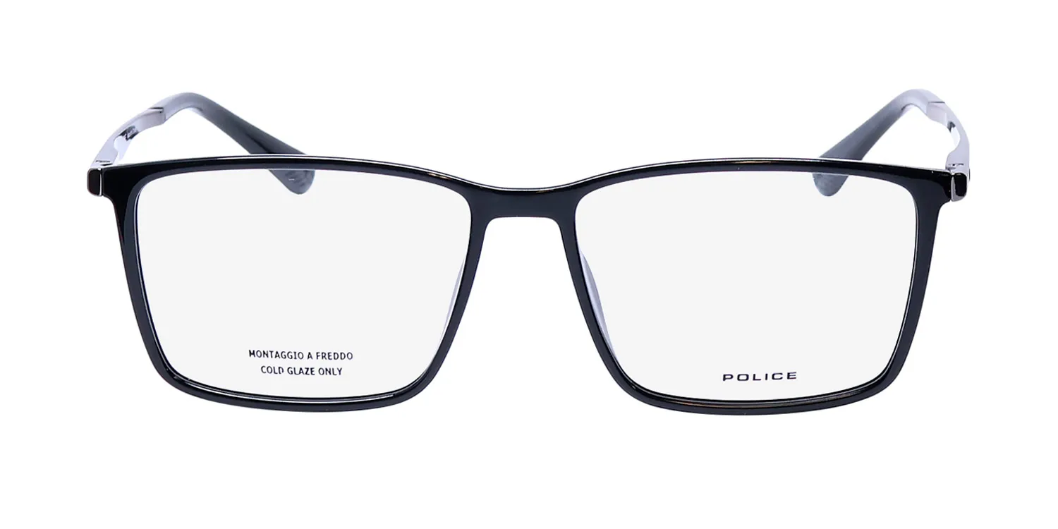 Police Vplg70 Quest 1 0z42 Eyeglasses Black 56mm 3